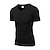 cheap Running Tops-Men&#039;s V Neck Compression Shirt Running Shirt Tee Tshirt Top Athletic Athleisure Breathable Quick Dry Soft Fitness Gym Workout Performance Running Training Sportswear Fashion White Black Green Blue