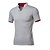お買い得  Herreskjorter-Men&#039;s Polo Solid Colored Plus Size Short Sleeve Tops White Black Red