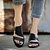 tanie Sandały damskie-Women&#039;s Sandals Flat Heel Open Toe Suede / PU Mid-Calf Boots Sweet / Minimalism Spring &amp;  Fall / Spring &amp; Summer Black / Gray