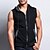 cheap Men&#039;s Tees &amp; Tank Tops-Men&#039;s Color Block Solid Colored Patchwork Tank Top Hooded White / Black / Blue / Brown