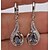 Недорогие Серьги-Women&#039;s Multicolor Opal Hoop Earrings Retro Vintage Elegant Earrings Jewelry Silver For Wedding Party Daily 1 Pair