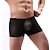 cheap Men&#039;s Exotic Underwear-Men&#039;s 1pack Boxer Briefs Underwear Boxers Underwear Briefs Mesh Nylon Low Waist Light Blue Black
