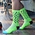 cheap Cycling Socks-Men&#039;s Women&#039;s Compression Socks Athletic Sports Socks Crew Socks Cycling Socks Bike Socks Road Bike Mountain Bike MTB Bike / Cycling Breathable Quick Dry Wearable 1 Pair Letter &amp; Number Polyester