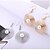 cheap Earrings-Women&#039;s Drop Earrings Earrings Dangle Earrings Geometrical Stylish Simple European Imitation Pearl Earrings Jewelry Gold / Silver For Gift Daily Holiday Work Festival 1 Pair