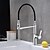 cheap Pullout Spray-Kitchen faucet - Single Handle One Hole Chrome Pull-out / ­Pull-down Centerset Contemporary Kitchen Taps / Brass