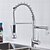 abordables Robinets de Cuisine-Robinet de Cuisine - 1 trou Chrome Pull-out / Pull-down Montage contemporain Kitchen Taps / Laiton / Mitigeur un trou