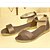cheap Women&#039;s Sandals-Women&#039;s Sandals Low Heel Nappa Leather Comfort Spring Black / White / Champagne