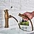 cheap Bathroom Sink Faucets-Bathroom Sink Faucet - Standard / Pullout Spray Antique Brass Deck Mounted Single Handle One HoleBath Taps
