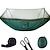 cheap Picnic &amp; Camping Accessories-Camping Hammock with Pop Up Mosquito Net Double Hammock Outdoor Automatic Open Hammock Portable Breathable Anti-Mosquito Parachute Nylon with Carabiners and Tree Straps for 2 person 250*120