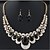 cheap Jewelry Sets-Women&#039;s Bridal Jewelry Sets Drop Elegant Sweet Rhinestone Earrings Jewelry White / Black / Red For Wedding Party 1 set