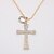 cheap Necklaces-Women&#039;s Pendant Necklace Necklace Classic Pave Cross Unique Design Rock Fashion Gold Plated Chrome White Red 70 cm Necklace Jewelry 1pc For Carnival Holiday Club Birthday Festival / Long Necklace