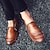 cheap Men&#039;s Handmade Shoes-Men&#039;s Loafers &amp; Slip-Ons Comfort Loafers Plus Size Summer Loafers Handmade Shoes Walking Vintage British Preppy Outdoor Daily Nappa Leather Zipper Loafer Light Brown Dark Brown Black Summer Spring