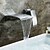 cheap Wall Mount-Bathroom Sink Faucet - Waterfall Chrome Wall Mounted Two Holes / Single Handle Two HolesBath Taps