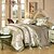preiswerte 3D-Bettbezüge-Bettbezug-Sets Blumen Luxus Seide / Baumwollmischung Jacquard 4-teilig Bettwäsche-Sets Blumen /&amp;gt;800 König
