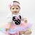 cheap Reborn Doll-FeelWind 22 inch Reborn Doll Baby Boy Baby Girl Reborn Baby Doll Kids / Teen Adorable Lovely Cloth 3/4 Silicone Limbs and Cotton Filled Body with Clothes and Accessories for Girls&#039; Birthday and