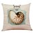 cheap Throw Pillows-Set of 6 Marine Life Linen Cushion Cover Home Office Sofa Square Pillow Case Decorative Cushion Covers Pillowcases (18*18inch)