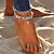 tanie Biżuteria modna-bransoletka na kostkę stopy biżuteria damska etniczna artystyczna damska biżuteria do ciała na wyjście na plażę warstwowa podwójny turkus ze stopu żółw rozgwiazda srebrny słoń drzewo 1 pc
