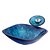 Недорогие Раковины-чаши-умывальник для ванной Современный - Закаленное стекло Квадратный Vessel Sink