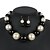 cheap Jewelry Sets-Women&#039;s Necklace Earrings Pearl Necklace Geometrical Simple Elegant Sweet Fashion Cute Imitation Pearl Earrings Jewelry Black / White / White / Black For Wedding Party Daily Club Festival 1 set