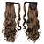 cheap Ponytails-20inch long curly ponytail clip in synthetic fake hair ponytail for women