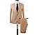 olcso Trenchcoat for menn-Men&#039;s Suits Pants Blazer Solid Colored / Color Block Regular Fit Acrylic / Polyester Men&#039;s Suit Blue / Wine / Gray - Notch lapel collar