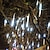 رخيصةأون أضواء شريط LED-&lt;توب 100 مبيعا&gt;4 عبوات 30 سم × 8 12 بوصة سلسلة أضواء 576 LED أضواء المطر النيزكية المتساقطة لشجرة الكريسماس عطلة زينة خارجية مضادة للماء تمديد قابل للربط