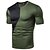 preiswerte Herrenhemden-Men&#039;s T shirt Solid Colored Color Block Patchwork Short Sleeve Athleisure Tops Basic White Black Wine
