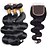 preiswerte 3 Bundles with Closure-3 Bundles with Closure Hair Weaves Brazilian Hair Body Wave Human Hair Extensions Remy Human Hair 100% Remy Hair Weave Bundles 345 g Natural Color Hair Weaves / Hair Bulk Human Hair Extensions 8-20