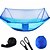 cheap Picnic &amp; Camping Accessories-Camping Hammock with Pop Up Mosquito Net Hammock Rain Fly Camping Tarp for 2 person 290*140cm Outdoor Portable Windproof Sunscreen UV Resistant Anti-Mosquito Parachute with Carabiners and Tree Straps
