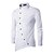 cheap Men&#039;s Tuxedo Shirts-Men&#039;s Shirt Prom Shirt Black White Red Solid Colored Standing Collar Clothing Apparel Patchwork