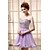 Χαμηλού Κόστους Κοκτέιλ Φορέματα-Γραμμή Α Όμορφη Πλάτη Φανταχτερό Καλωσόρισμα Κοκτέιλ Πάρτι Φόρεμα Καρδιά Αμάνικο Κοντό / Μίνι Σιφόν με Χάντρες Πούλιες 2020