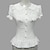 cheap Lolita Dresses-Princess Sweet Lolita Blouse / Shirt Women&#039;s Girls&#039; Japanese Cosplay Costumes White Lace Puff Balloon Sleeve Short Sleeve Lolita / Chiffon