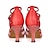 Недорогие Обувь для латиноамериканских танцев-Жен. Обувь для латины Обувь для сальсы Выступление Блестящий кристалл с блестками и драгоценными камнями На каблуках Планка Тюль Каблук &quot;Клеш&quot; Ремешок на щиколотке Черный Красный Синий