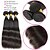 halpa 4 nippua aitoja kiharoja pidennyksiä-4 pakettia Hiuskudokset Perulainen Suora Hiukset Extensions Remy-hius 100% Remy Hair Weave -paketit 400 g Hiukset kutoo Aitohiuspidennykset 8-28 inch Luonnollinen väri Luonto musta Shedding