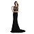 cheap Evening Dresses-Mermaid / Trumpet Elegant &amp; Luxurious Sparkle &amp; Shine Formal Evening Dress Jewel Neck Sleeveless Court Train Jersey with Beading 2020