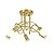 cheap Ceiling Lights-OYLYW 5-Light 55 cm Chandelier Copper Sputnik Brass Nature Inspired Modern 110-120V 220-240V E26 E27