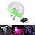 abordables Decoración y lámparas de noche-USB dj disco light led luces de fiesta bola mágica de cristal portátil efecto colorido lámpara de escenario para fiesta en casa decoración de karaoke