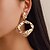 halpa Oorbellen-Women&#039;s Hoop Earrings Earrings Dangle Earrings Hollow Out Simple European Fashion Modern Earrings Jewelry Rose Gold / Gold / Silver For Daily Carnival Street Work Festival 1 Pair