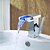 cheap Classical-Bathroom Sink Faucet - Waterfall / LED Chrome Centerset Single Handle One HoleBath Taps