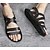cheap Men&#039;s Sandals-Men&#039;s Comfort Shoes Microfiber Summer Sandals Black / White / Outdoor