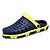 levne Pánské dřeváky a pantofle-Men&#039;s Comfort Shoes Summer Casual Daily Outdoor Clogs &amp; Mules Walking Shoes Synthetics Wear Proof Khaki / Dark Blue / Gray