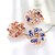 cheap Brooches-Women&#039;s Brooches Creative Flower European Fashion Color Brooch Jewelry Assorted Color Orange Blue For Wedding Gift Daily