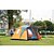 cheap Tents, Canopies &amp; Shelters-8 person Family Tent Outdoor Moistureproof Well-ventilated Breathability Camping Tent Three Rooms for Hunting Hiking Camping Fiberglass Polyester Oxford