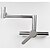 voordelige Opvouwbaar-messing keukenkraan, zilverkleurige enkele handgreep twee gaten chromen potvuller wandmontage draaibaar opvouwbare moderne keukenkranen