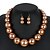 cheap Jewelry Sets-Women&#039;s Necklace Earrings Pearl Necklace Geometrical Simple Elegant Sweet Fashion Cute Imitation Pearl Earrings Jewelry Black / White / White / Black For Wedding Party Daily Club Festival 1 set