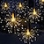cheap LED String Lights-LED Starburst Twinkle Lights DIY Outdoor Waterproof Fairy String Lights 8 Modes with Remote Control for Wedding Party Christmas Bedroom Decor 4Packs 2Packs 1Pack