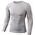 cheap Running Tops-Men&#039;s Compression Shirt Yoga Top White Black Fitness Gym Workout Running Tee Tshirt Base Layer Long Sleeve Sport Activewear Windproof Quick Dry Lightweight High Elasticity Slim