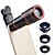 cheap Cellphone Camera Attachments-Phone Camera Lens Fish-Eye Lens Long Focal Lens Wide-Angle Lens 10X and above 35 mm 15 m 198 ° Lens with Stand for Samsung Galaxy iPhone