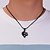 cheap Men&#039;s Necklaces-Men&#039;s Women&#039;s Necklace Charm Necklace Relationship yin yang Stainless Steel Black 49 cm Necklace Jewelry 2pcs For Daily Holiday School Street Festival