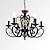 cheap Candle-Style Design-6-Light 53 cm Candle Style Chandelier Metal Painted Finishes Traditional / Classic 110-120V 220-240V